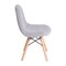 Flash Furniture Gray Kids Faux Shearling Chair with Wooden Legs DL-DA2018-2-GY-GG - alternate 6